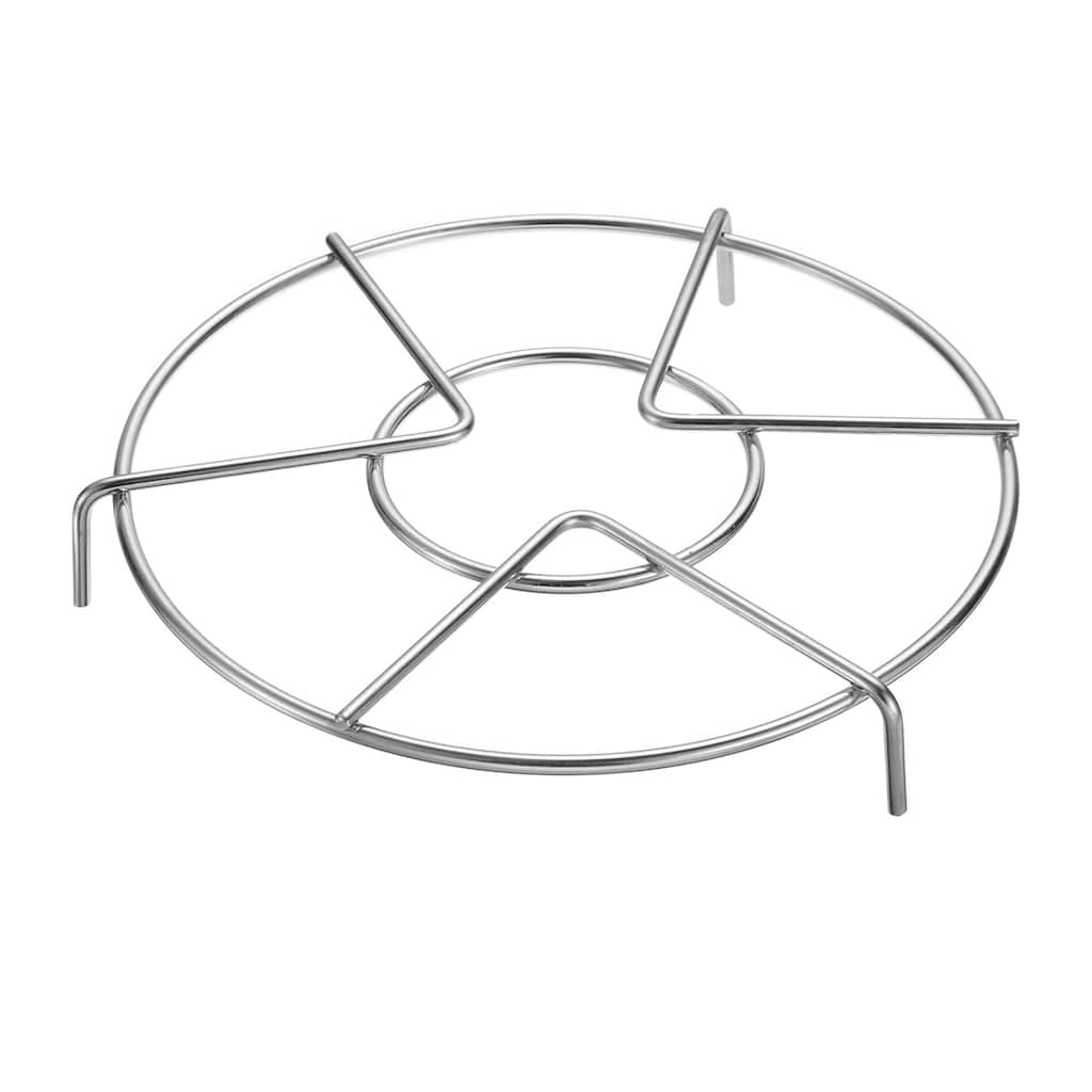 Steam Rack 7.1" Dia Metal Trivets for Cooker Silver (1.2" Tall)