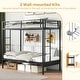 preview thumbnail 4 of 8, Gymax Twin Over Futon Bunk Bed Convertible Couch & Bed w/ Safety
