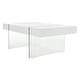 preview thumbnail 10 of 41, SAFAVIEH Jacob Glass Leg Rectangular Coffee Table - 43.3" W x 23.6" L x 15.7" H