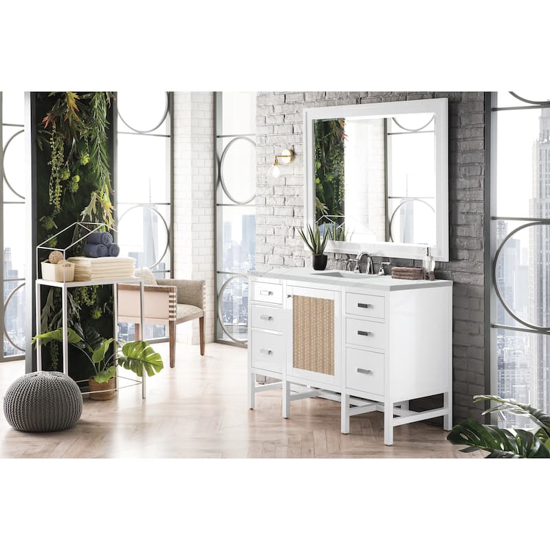 James Martin Vanities Addison 48" Single Vanity, Glossy White