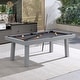 preview thumbnail 20 of 42, Norwalk Indoor/Outdoor 8ft Slate Pool Table Dining Set with 2 Benches & Accessories, Cement Finish