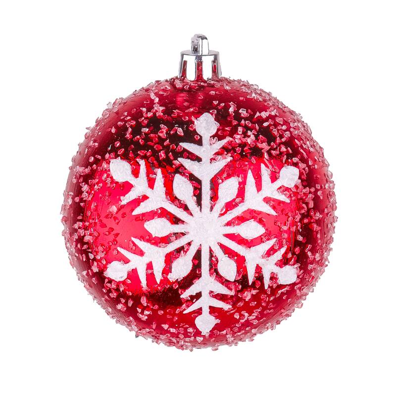 National Tree Company 6-Piece Shatterproof Snowflake Ornaments - 3 in