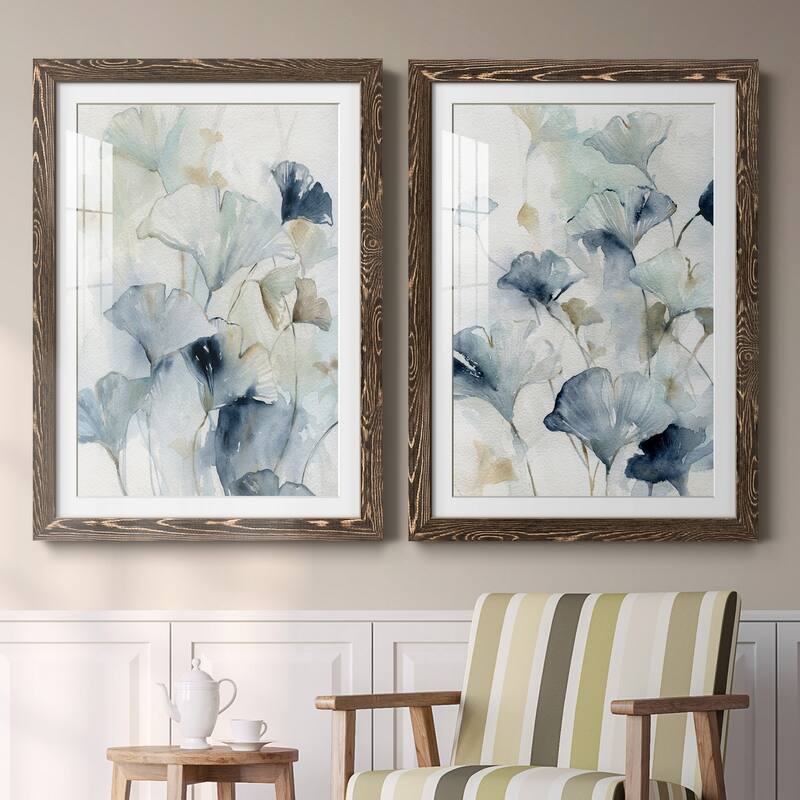 Indigo Ginkgo I-Premium Framed Print - Ready to Hang