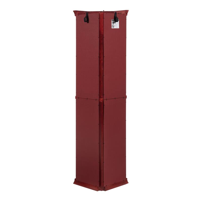 Corner Display Cabinet with Tempered Glass Doors