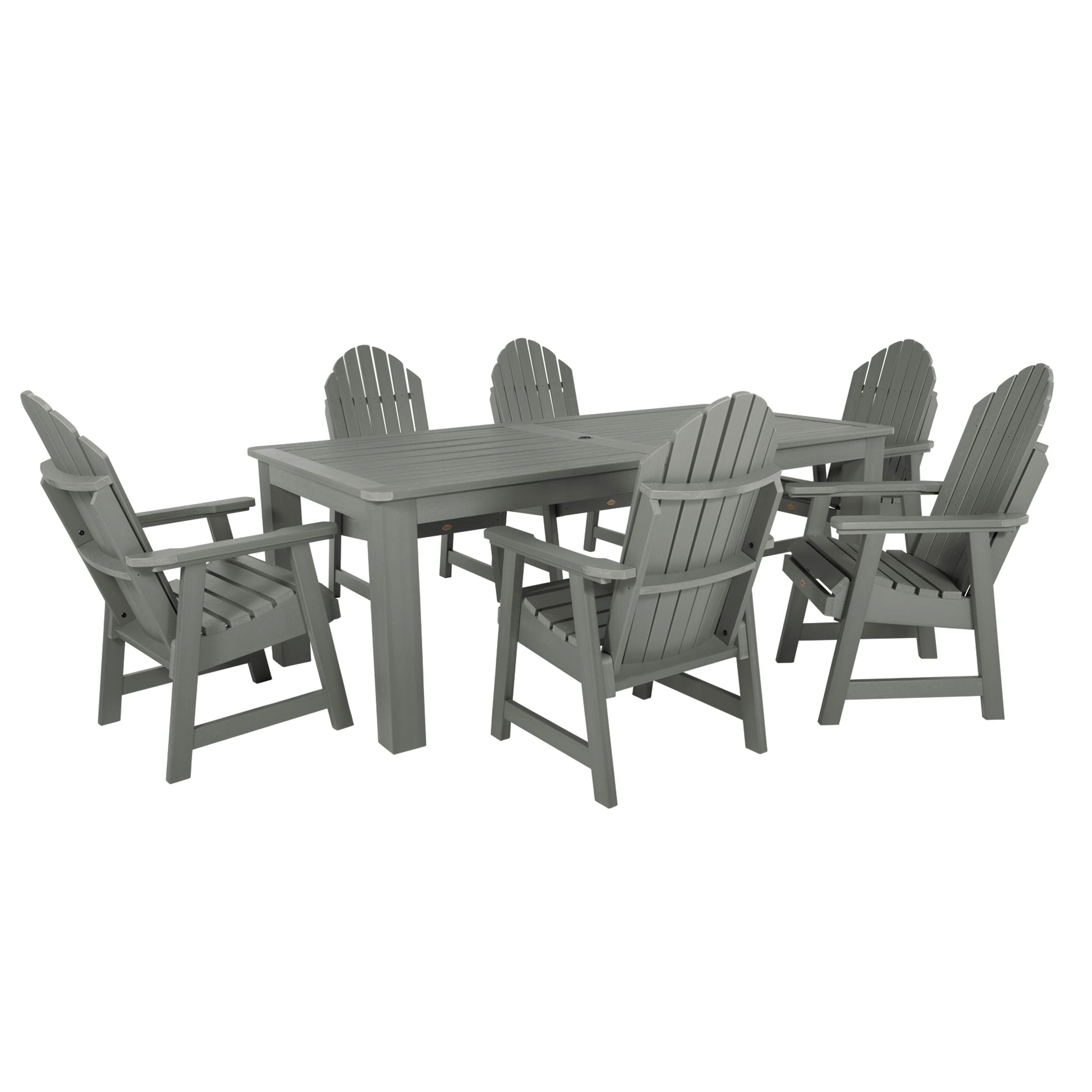 HIGHWOOD Hamilton Adirondack 7-Piece Outdoor Dining Height Set
