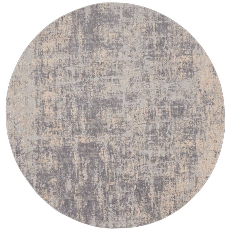 Rustic Textures Distressed Contemporary Abstract Area Rug