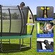 preview thumbnail 13 of 21, 15 ft. Round Outdoor Trampoline with Enclosure Net ﻿