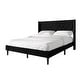 preview thumbnail 20 of 62, CraftPorch Sophisticated Wingback Upholstered Platform Velvet Bed
