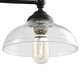 preview thumbnail 9 of 14, Modern Farmhouse 3-Light Linear Black Chandelier Glass Kitchen Island Lights for Dining Room - W38"x W7.9" x H8.3"