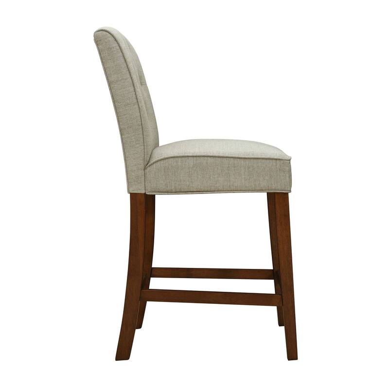 Madison Park Misha Tan Tufted Counter Stool