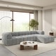 preview thumbnail 4 of 60, Christopher Knight Home - 122" Modern L-Shaped Sectional Sofa with Chaise Lounge, No assembly Gray