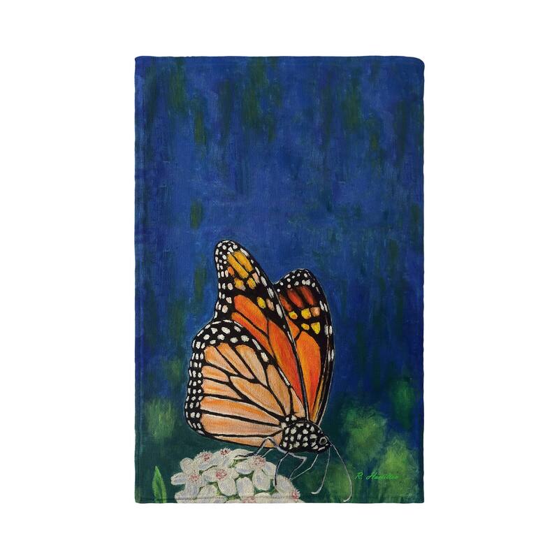 Monarch & Flower Kitchen Towel - 16x25