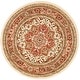 preview thumbnail 26 of 135, SAFAVIEH Lyndhurst Feryal Traditional Oriental Medallion Rug 5'3" Round - Ivory/Rust