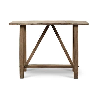 Elmwood Vintage Console Table Weathered Natural