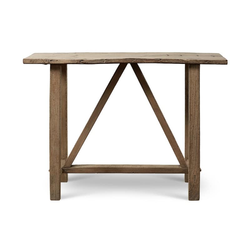Elmwood Vintage Console Table Weathered Natural