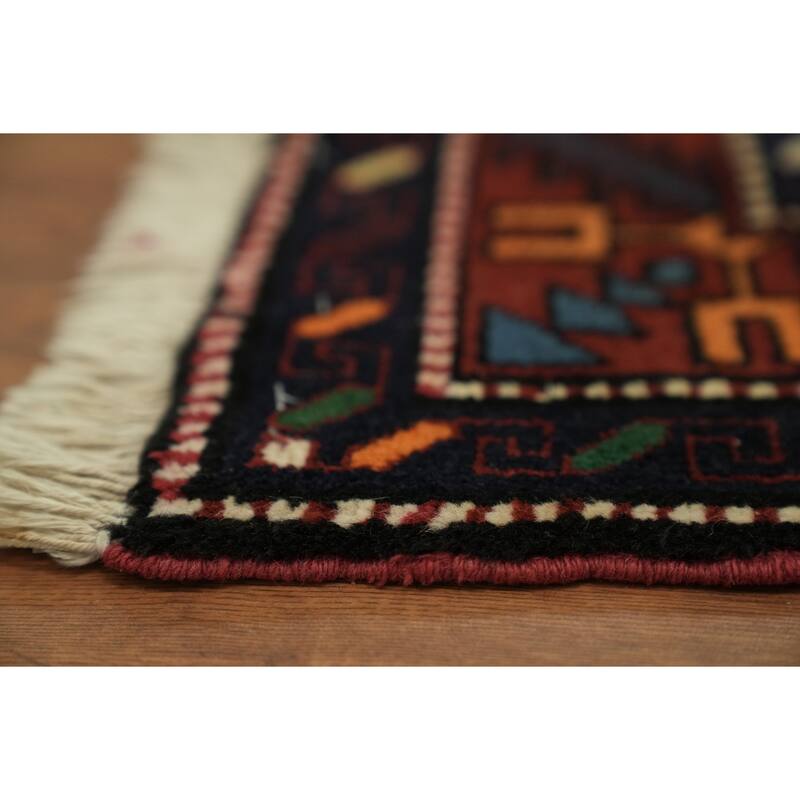 Hand Knotted Oriental 100% Wool Carpet Traditional Medallion Red Kazak Area Rug - 6' 6'' X 4' 4''