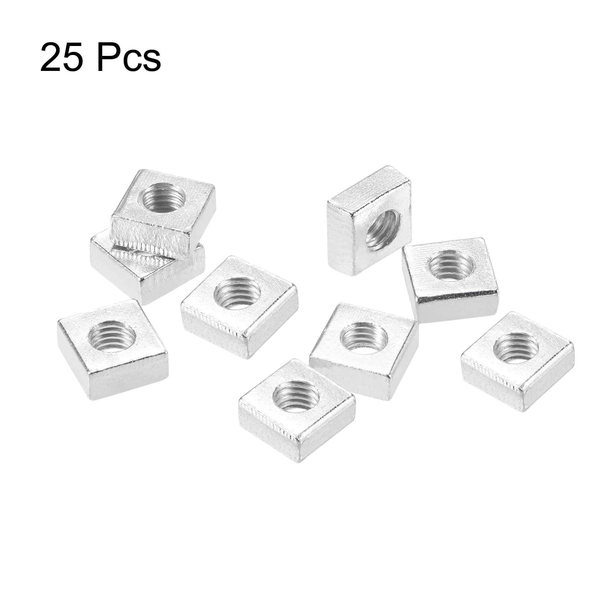 Square Nuts Bolts Zinc-Plated Metric Coarse Thread Assortment Kit