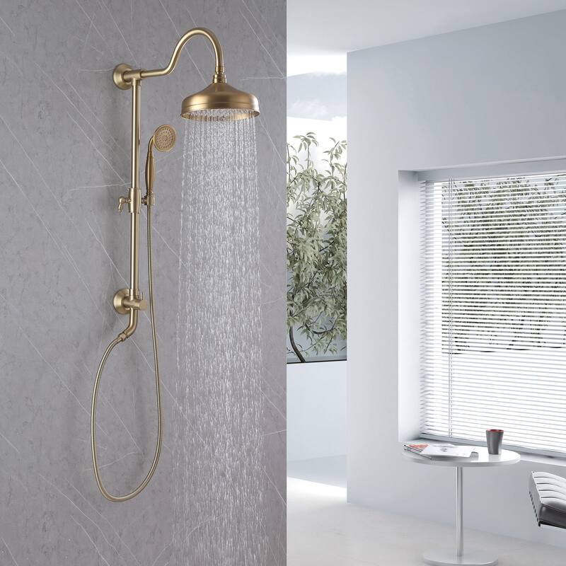 Matte Black Rain Showerhead Shower System with Valve