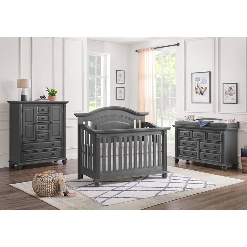 Oxford Baby London Lane 4 in 1 Convertible Crib