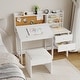 preview thumbnail 20 of 18, Adjustable Tilt Kids Desk and Chair Set - Wooden Study Table with Drawer, Cork Board & Hutch - Student Writing Desk