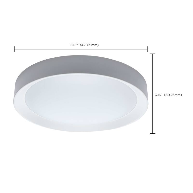 Nuvo Lighting 62/1697 Selene 17" Wide Flush Mount Drum Ceiling Fixture