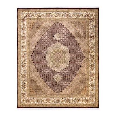 Overton Hand Knotted Wool Vintage Inspired Traditional Mogul Red Area Rug - 8 x 10