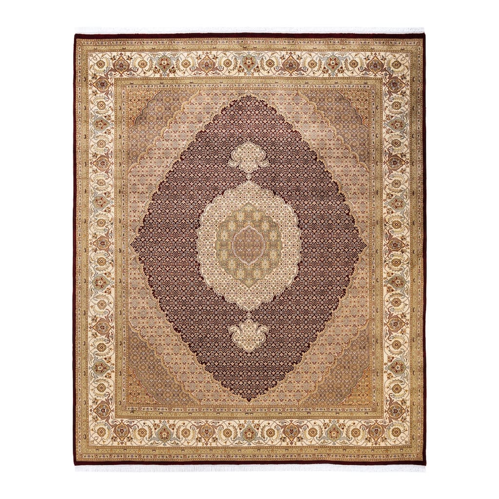 Overton Hand Knotted Wool Vintage Inspired Traditional Mogul Red Area Rug - 8 x 10