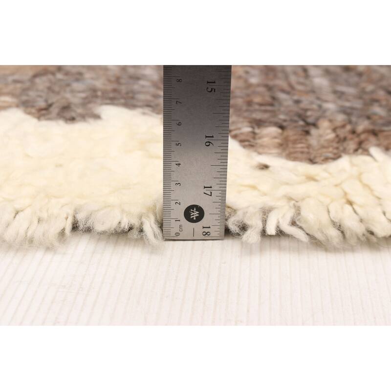 ECARPETGALLERY Hand-knotted Tangier Cream Silk, Wool Rug - 8'1 x 9'11