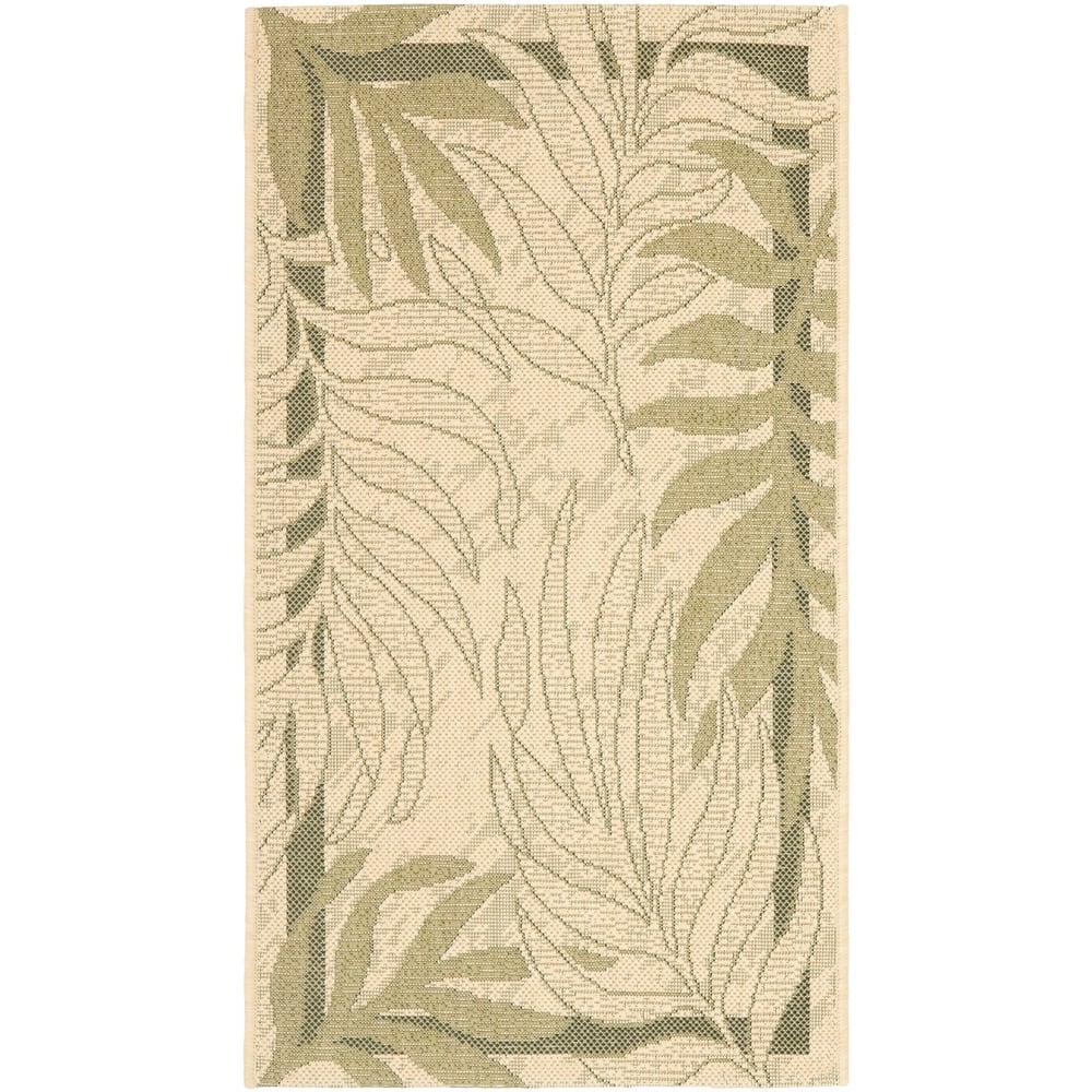 SAFAVIEH Courtyard Idun Botanical Indoor/ Outdoor Waterproof Patio Backyard Rug