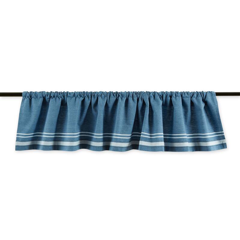 Window Valance - Blue Chambray