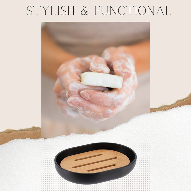 Padang Bathroom Accessories Set Bamboo