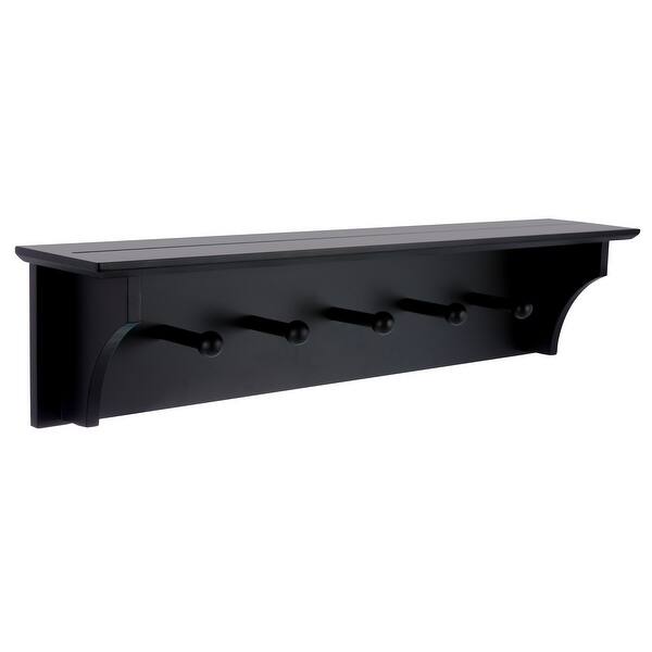 Shop Kieragrace Foster Wall Shelf With 5 Pegs Overstock 28234577