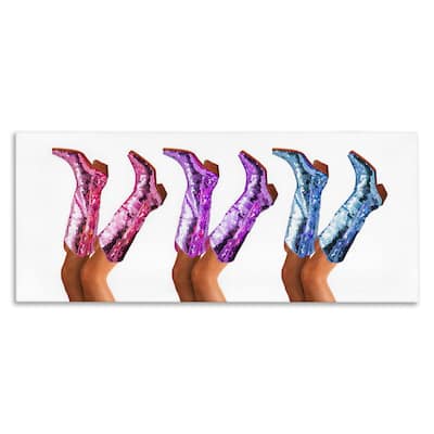 Stupell Trendy Glam Cowgirl Boots Canvas Wall Art Design By Amanda Greenwood