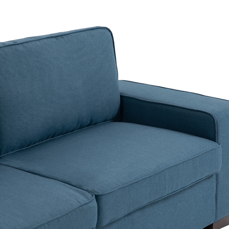 Modern 80" Upholstered Fabric 3-Seater Sofa