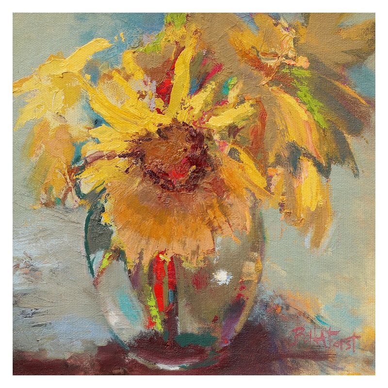 Water Globe Blossoms by Beth Forst Canvas Art Print