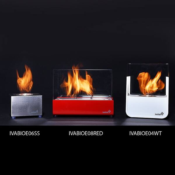 Shop Ivation Vent Less Mini Tabletop Fireplace Stainless Steel Portable Bio Ethanol Fireplace For Indoor Outdoor Use Overstock 20525351