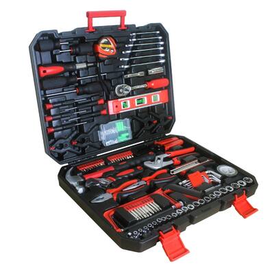 Black 238-Piece Carbon steel Hand Tool Box with Toolset