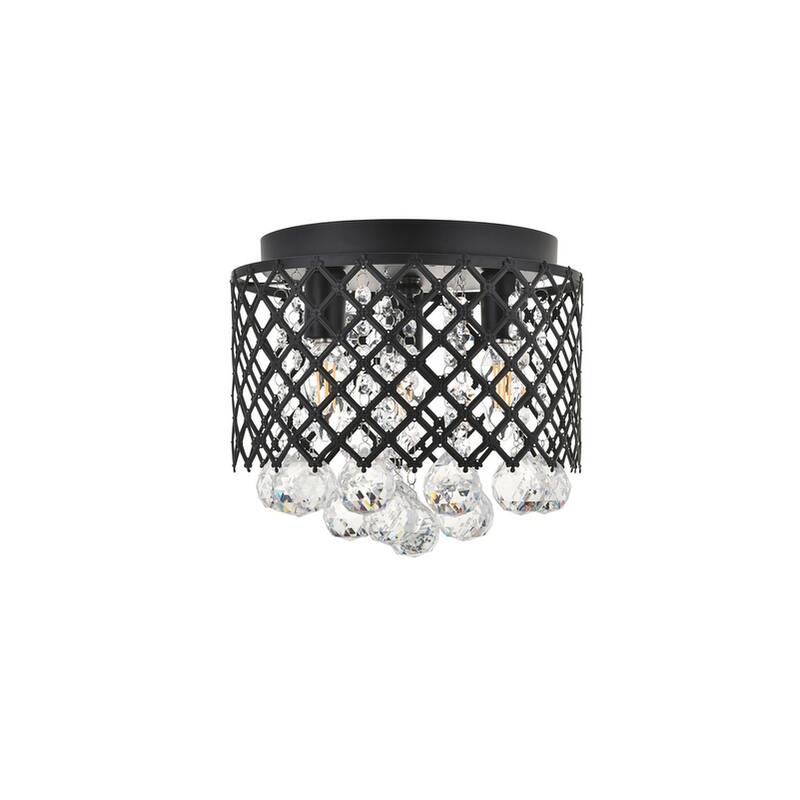 Tully 3 light Flush Mount (Chrome or Matte Black)