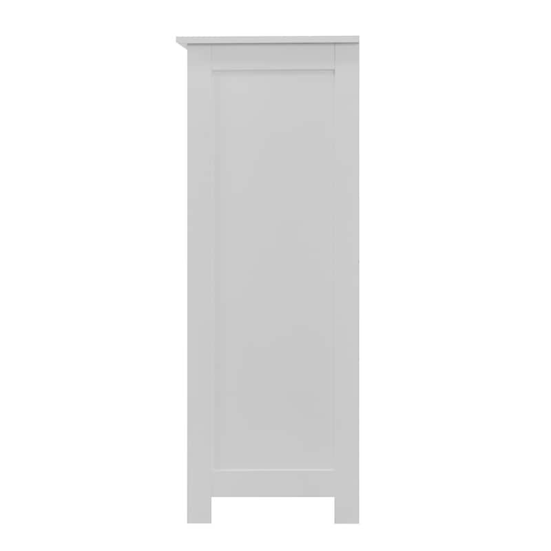 Anmytek White 4 Drawer Freestanding Bathroom Storage Cabinet