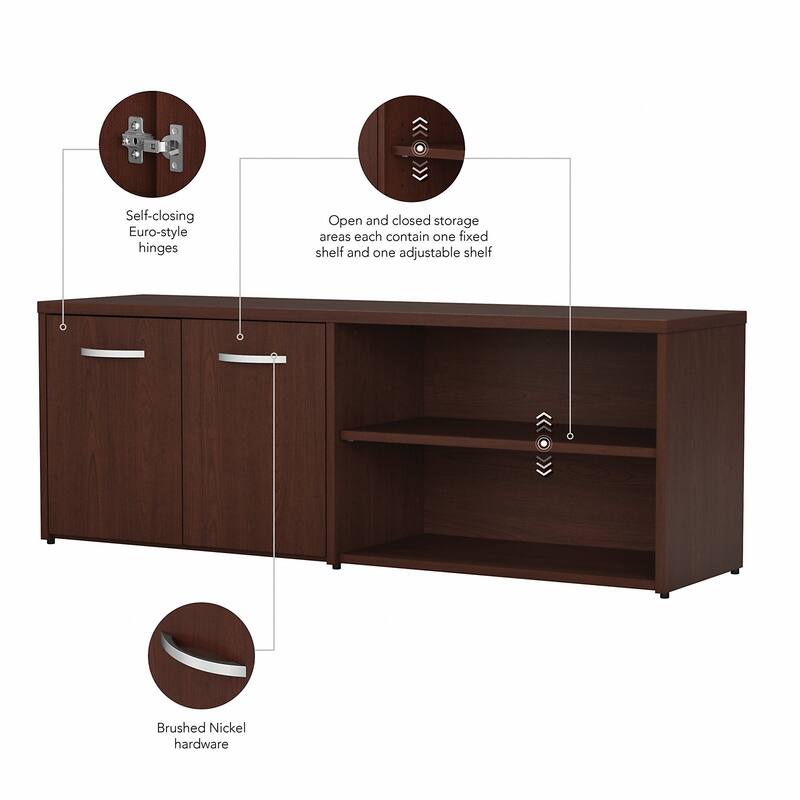 Studio C Low Storage Cabinet with Doors by Bush Business Furniture