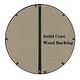 preview thumbnail 12 of 31, Mirror Trend Round Flat Metal-framed Wall Mirror