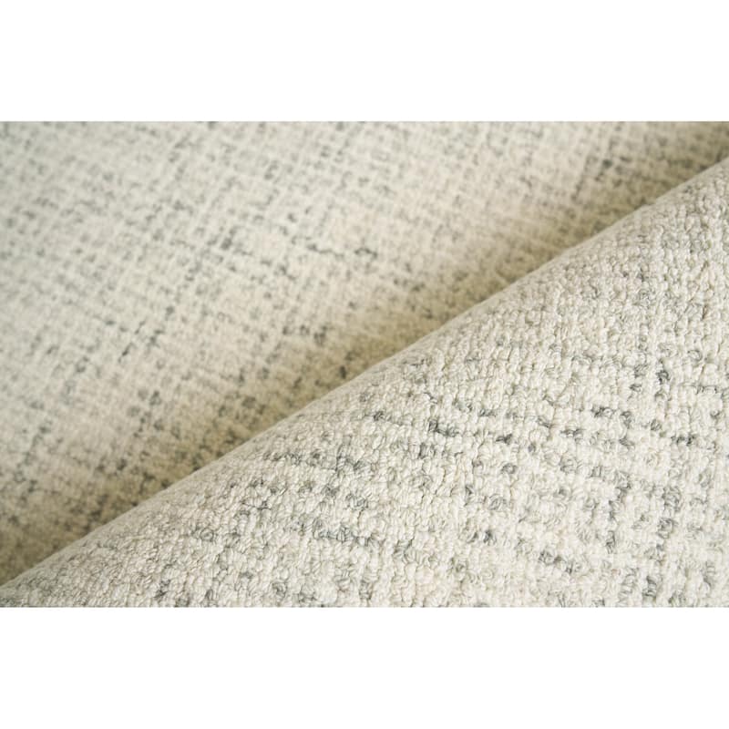 EXQUISITE RUGS Caprice Hand-tufted New Zealand Wool Grey/Ivory Area Rug.