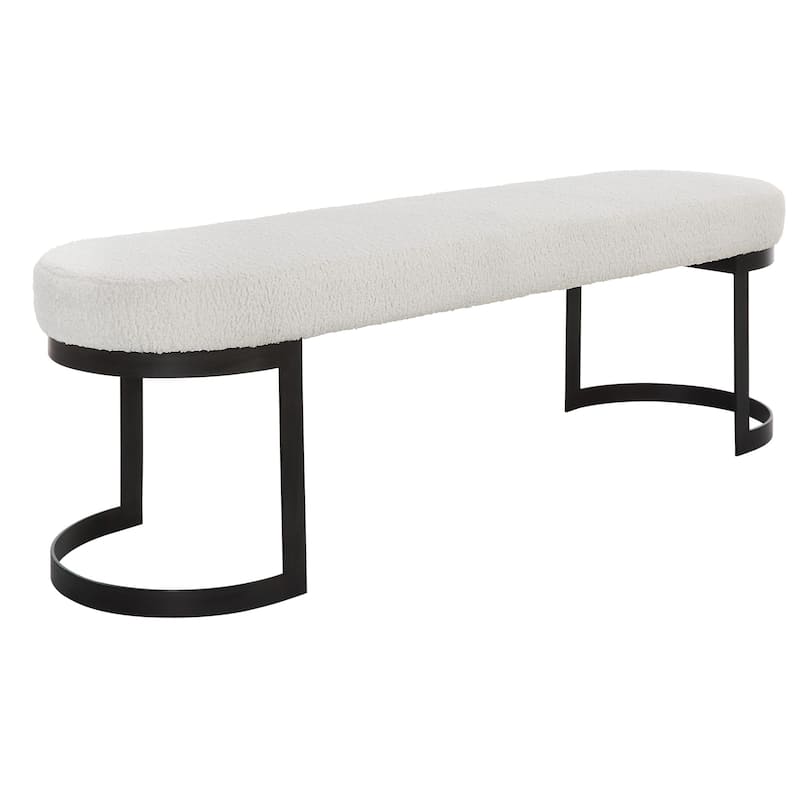 Upholstered Hand Forged Bench - 60"