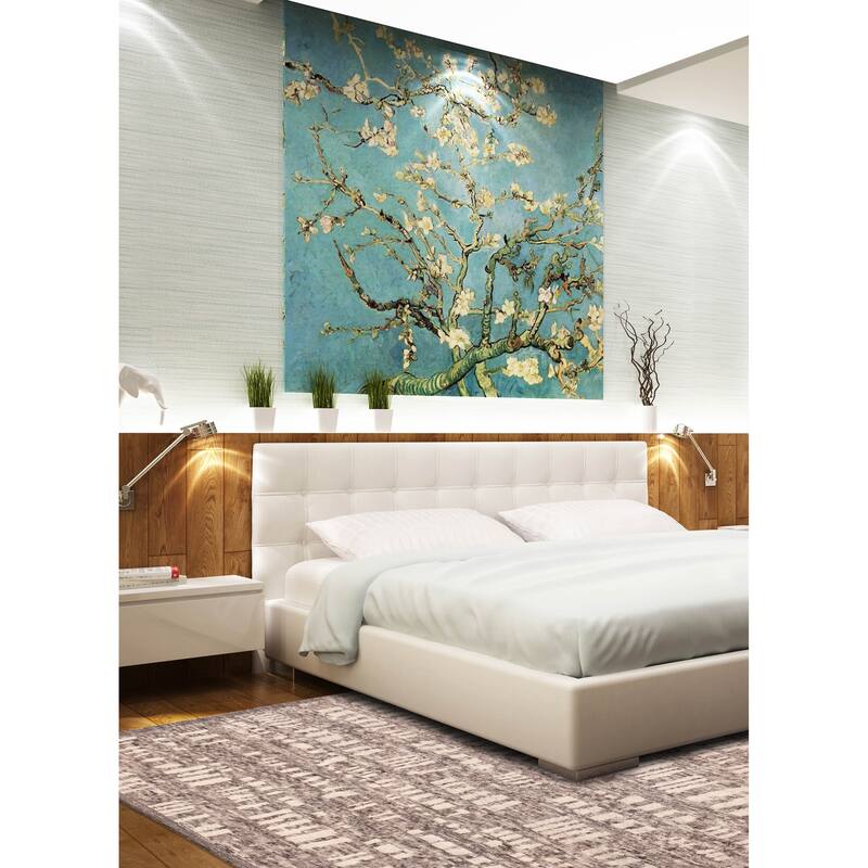 ECARPETGALLERY Hand-knotted Tangier Taupe Wool Rug - 8'0 x 10'0