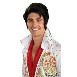Shop Elvis Presley Wig Halloween Costume Accessory Standard