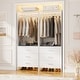 preview thumbnail 19 of 81, Cimly Closet System with Wood Drawers and Hanging Rods, Organizer Wardrobe for Walk-in and Reach-in Closet