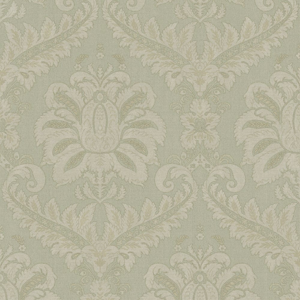 Galerie Wallcoverings Ornamenta Collection Traditional Damask Matte Finish Vinyl on Non-woven Wallpaper Roll