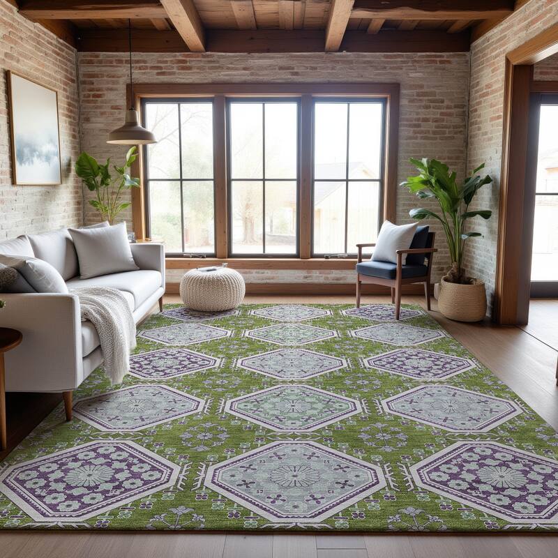 Premium Washable Super Soft Global Modern Mayfield Rug