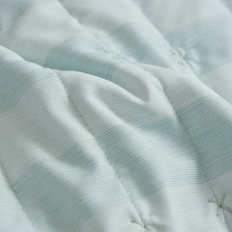 Sweet Home Collection 3 Piece Embroidered Checkered Quilt and Pillow Sham Set