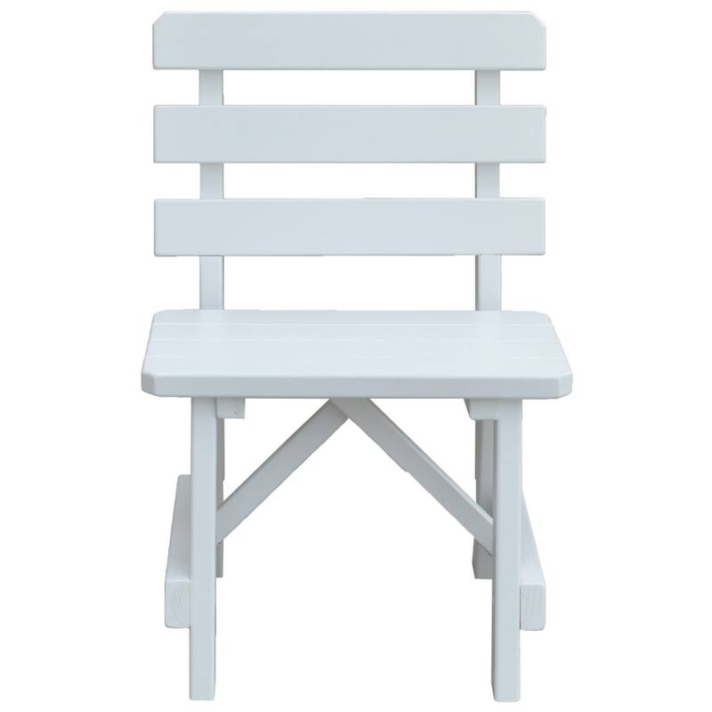 Pine 2' Traditional Backed Bench